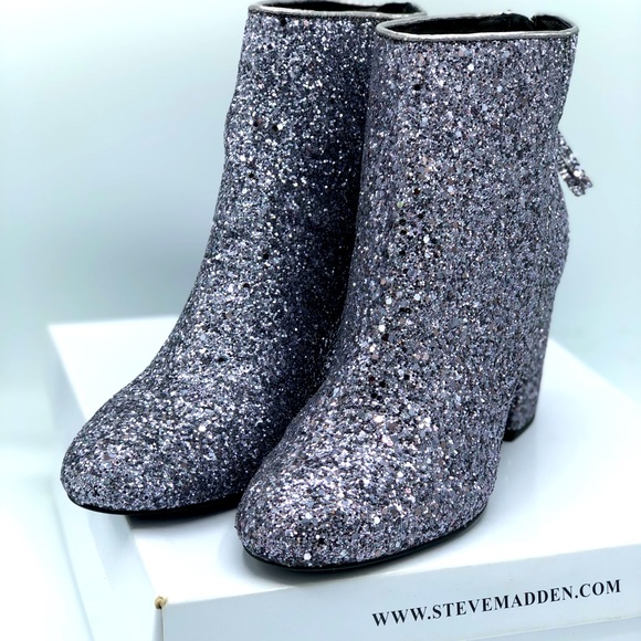 Steve Madden Shoes - Steve Madden pewter booties NWT size 7.5